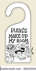 hotel sign cat please make up my room humor room