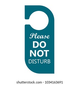 Hotel Sign Do Not Disturb Hanging Stock Vector (Royalty Free ...