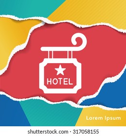 hotel sign icon