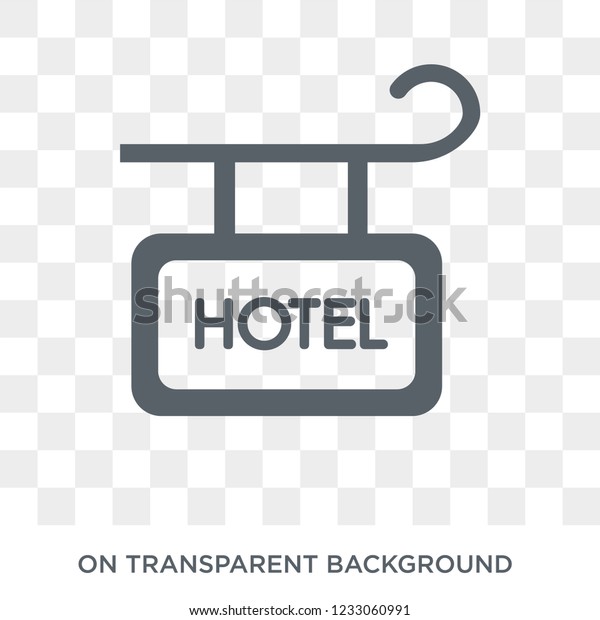 Hotel Sign icon. Hotel Sign design concept
from Hotel collection. Simple element vector illustration on
transparent background.