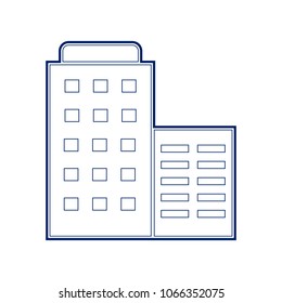 Hotel sign illustration. Vector. Flat style black icon on white.