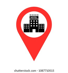 hotel sign pointer vector