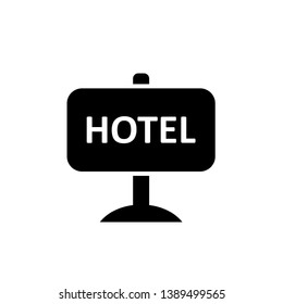 hotel sign symbol icon vector