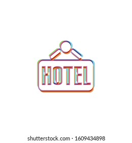 Hotel Sign - Vector App Icon