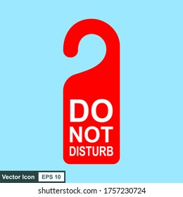 Do Not Disturb Red Sign Vector Stock Vector (Royalty Free) 342308567 ...