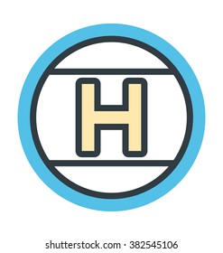 Hotel Sign Vector Icon
