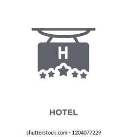Hotel signal icon. Hotel signal design concept from Hotel collection. Simple element vector illustration on white background.