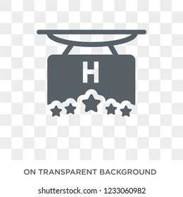 Hotel signal icon. Hotel signal design concept from Hotel collection. Simple element vector illustration on transparent background.