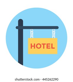 Hotel Signboard Vector Illustration