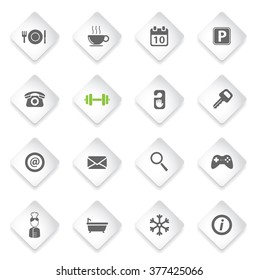 Hotel simply symbol for web icons and user interface