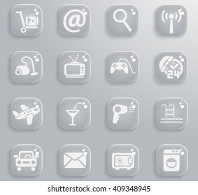 Hotel simply symbol for web icons and user interface