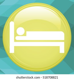 Hotel. Single flat icon on white background.