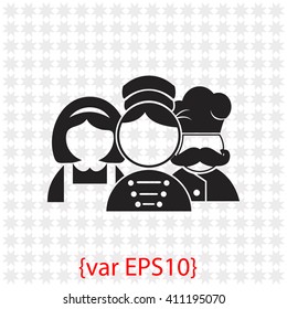 Hotel staff icon.