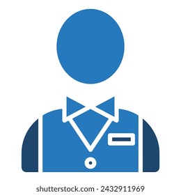 Hotel Staff icon line vector illustration