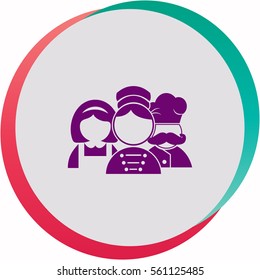 Hotel staff  icon. Vector design.