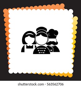 Hotel staff  icon. Vector design. 