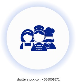 Hotel staff  icon. Vector design. 