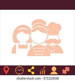 Hotel staff  icon. Vector design.