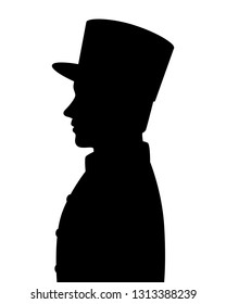 Hotel staff silhouette vector