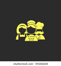 Hotel staff vector  icon.