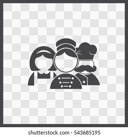 Hotel staff vector icon. Isolated illustration. Business picture.
