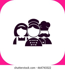 Hotel Staff Vector Icon On White Background.