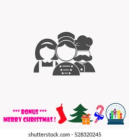 Hotel staff  vector illustration.