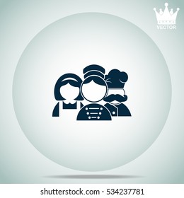 Hotel staff  vector illustration.