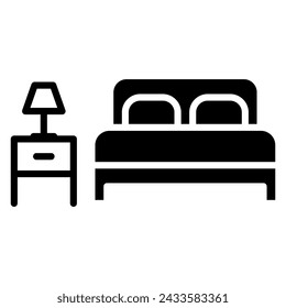 Hotel Suite icon line vector illustration