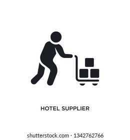 hotel supplier isolated icon. simple element illustration from humans concept icons. hotel supplier editable logo sign symbol design on white background. can be use for web and mobile