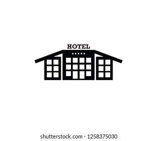 Hotel symbol bulding house architecutre 