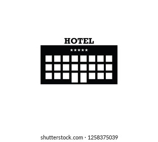 Hotel symbol bulding house architecutre 