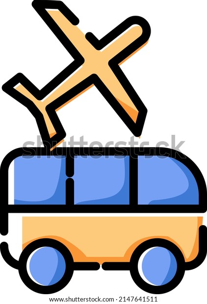Hotel transfer, illustration, vector on a\
white background.