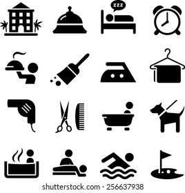 Hotel and travel icon