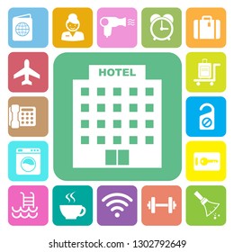 Hotel and travel icon set,Illustration eps10