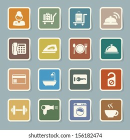 Hotel and travel icon set,Illustration eps10