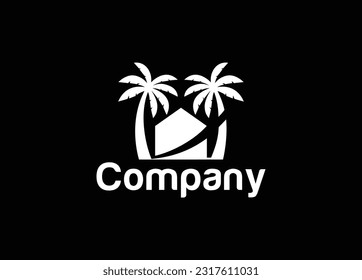 Hotel, travel and real estate  logo icon editable vector eps 10-02