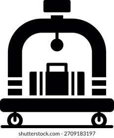 Hotel Trolley New Creative Icon Design Vektor