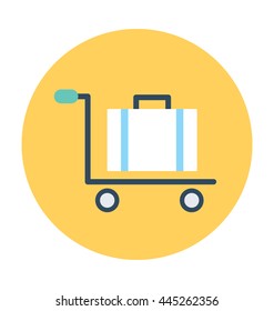 Hotel Trolley Vector Illustration