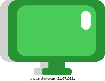 Hotel tv, illustration, vector on a white background.