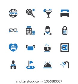 Hotel & Vacation Icons - Blue Series - Set 4