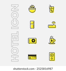 Hotel and vacation theme icon pack perfect for your business design asset needs