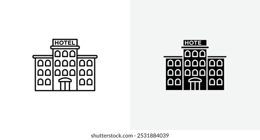 Hotel vecor icon set. Stock vector illustrator. EPS 10