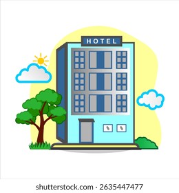 FUNDO DA COR ABSTRATA DO VETOR DO HOTEL