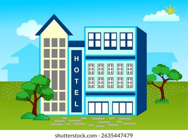 HOTELVEKTOR, ABSTRAKTER FARBHINTERGRUND