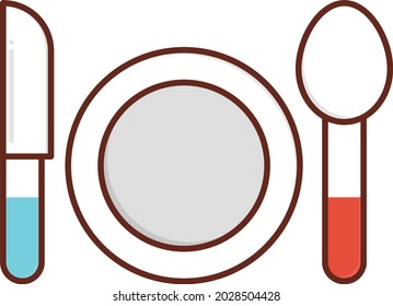 hotel vector flat color icon