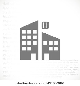 hotel vector icon 10 eps , Lorem ipsum Flat design