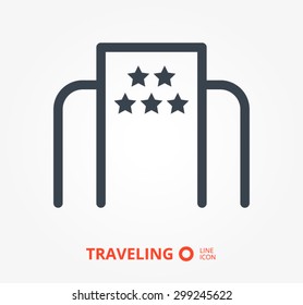 a hotel vector icon