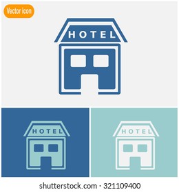 Hotel vector icon.