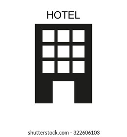 Hotel vector icon